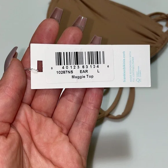 NWT Frankies Bikinis Maggie Top - Picture 6 of 8
